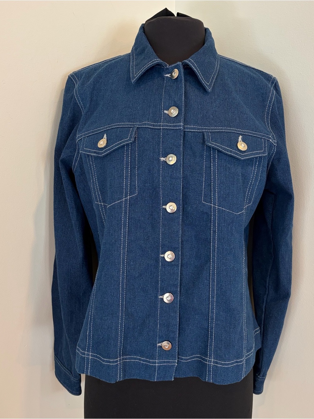 Blair denim button down jacket top size medium